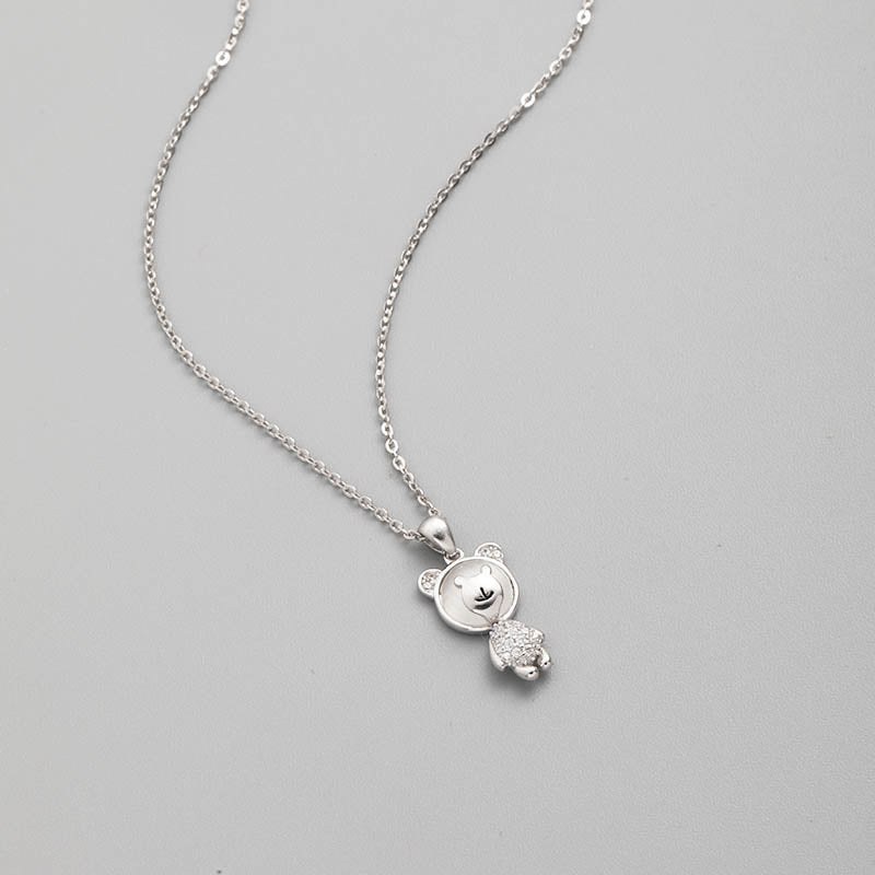 Simple Classic Bear Pendant S925 Necklace