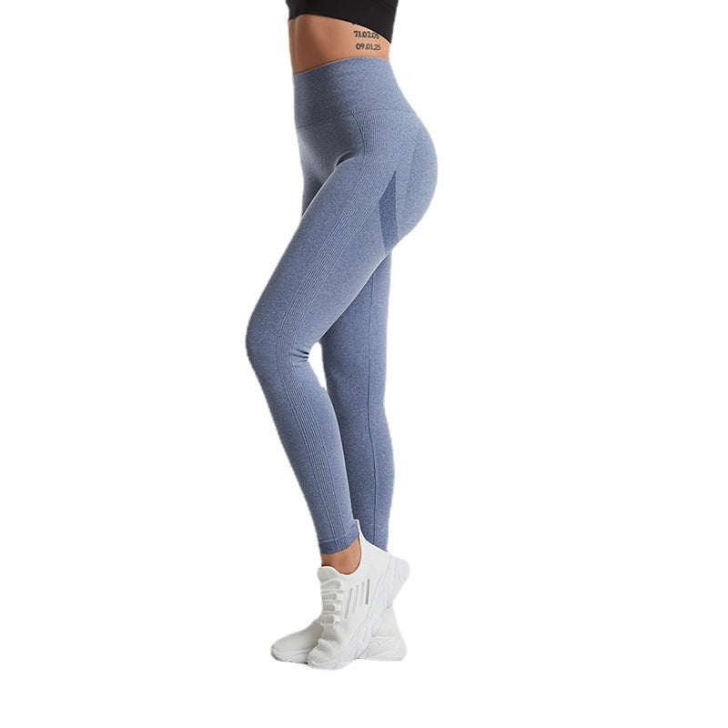 Yoga Pants High Waist Hip Lift Wrinkle Slim Fit Fitness Pants