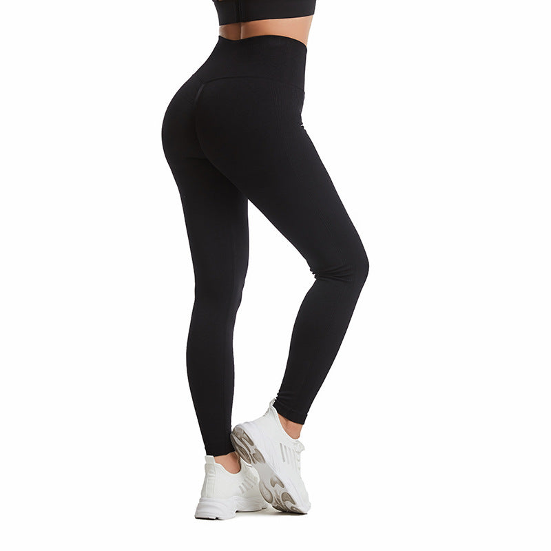 Yoga Pants High Waist Hip Lift Wrinkle Slim Fit Fitness Pants