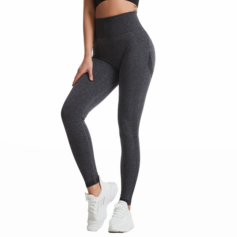 Yoga Pants High Waist Hip Lift Wrinkle Slim Fit Fitness Pants